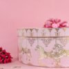 Pink/ Blue Horse Round Gold Foil Box - Image 3